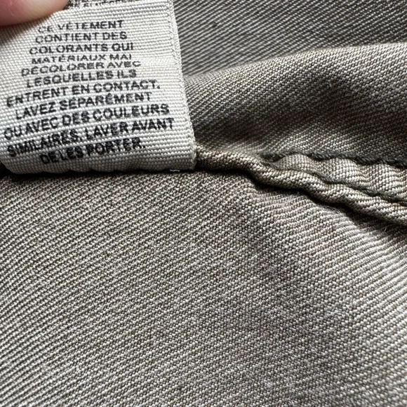 Free People Olive Green Utility Mini Skirt Size 2 - Picture 6 of 6